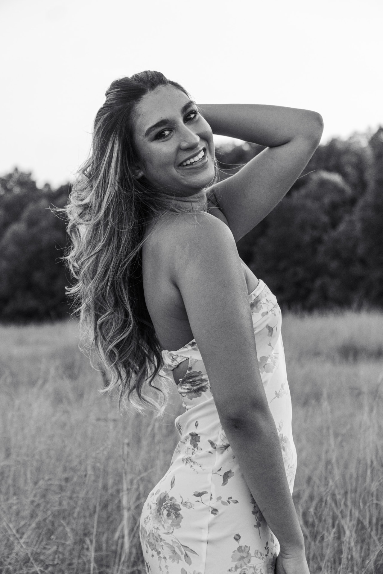 Black and white editorial portrait